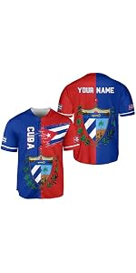 Amazon.com: MAPrints Personalized Name Cuba Baseball Jersey Amazon.com: MAPrints Personalized Name Cuba Baseball Jersey